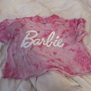 barbie pink tie dye crop top